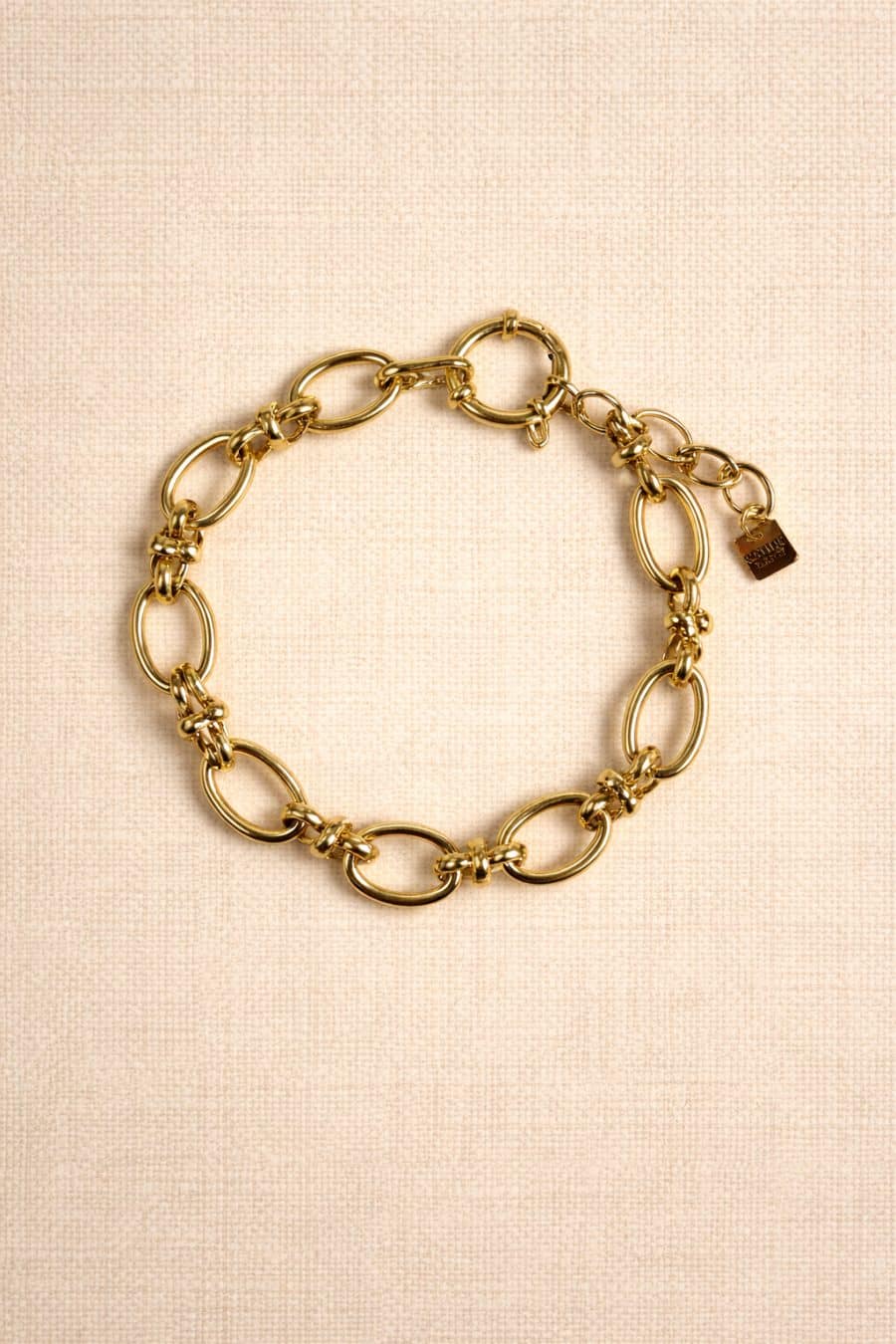 Bracelet Loris doré Sahoma en maille chaine chunky