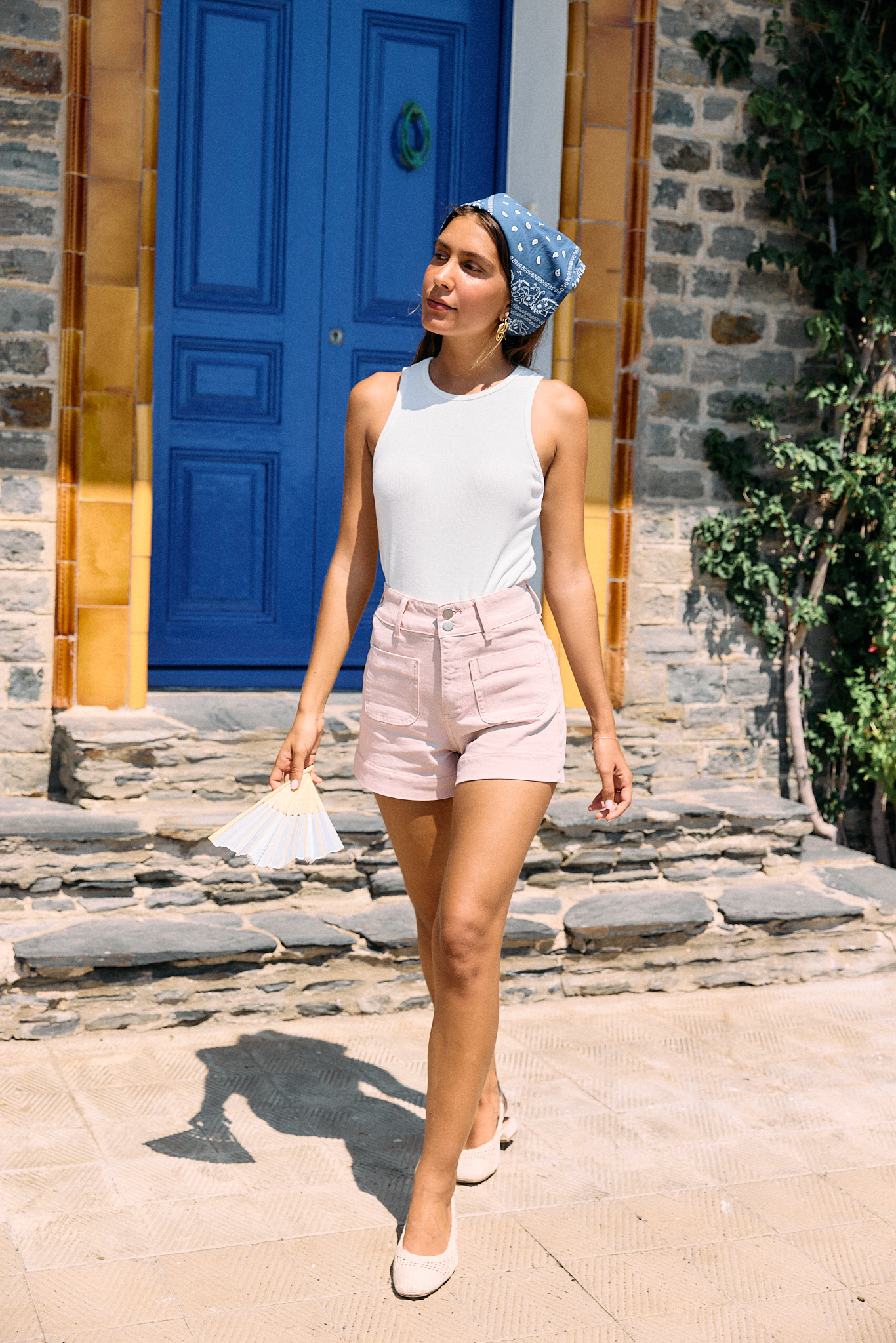 short-tilio-rose-sahoma-00003 Short en jean femme rose – coupe taille haute et confort