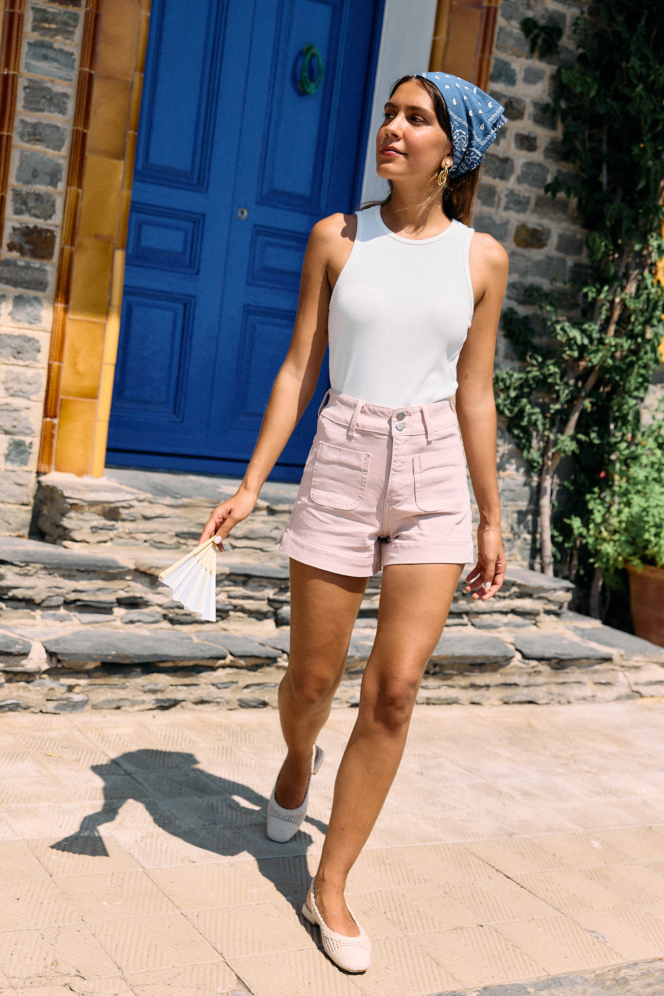 short-tilio-rose-sahoma-00004 Short en jean femme rose – coupe taille haute et confort