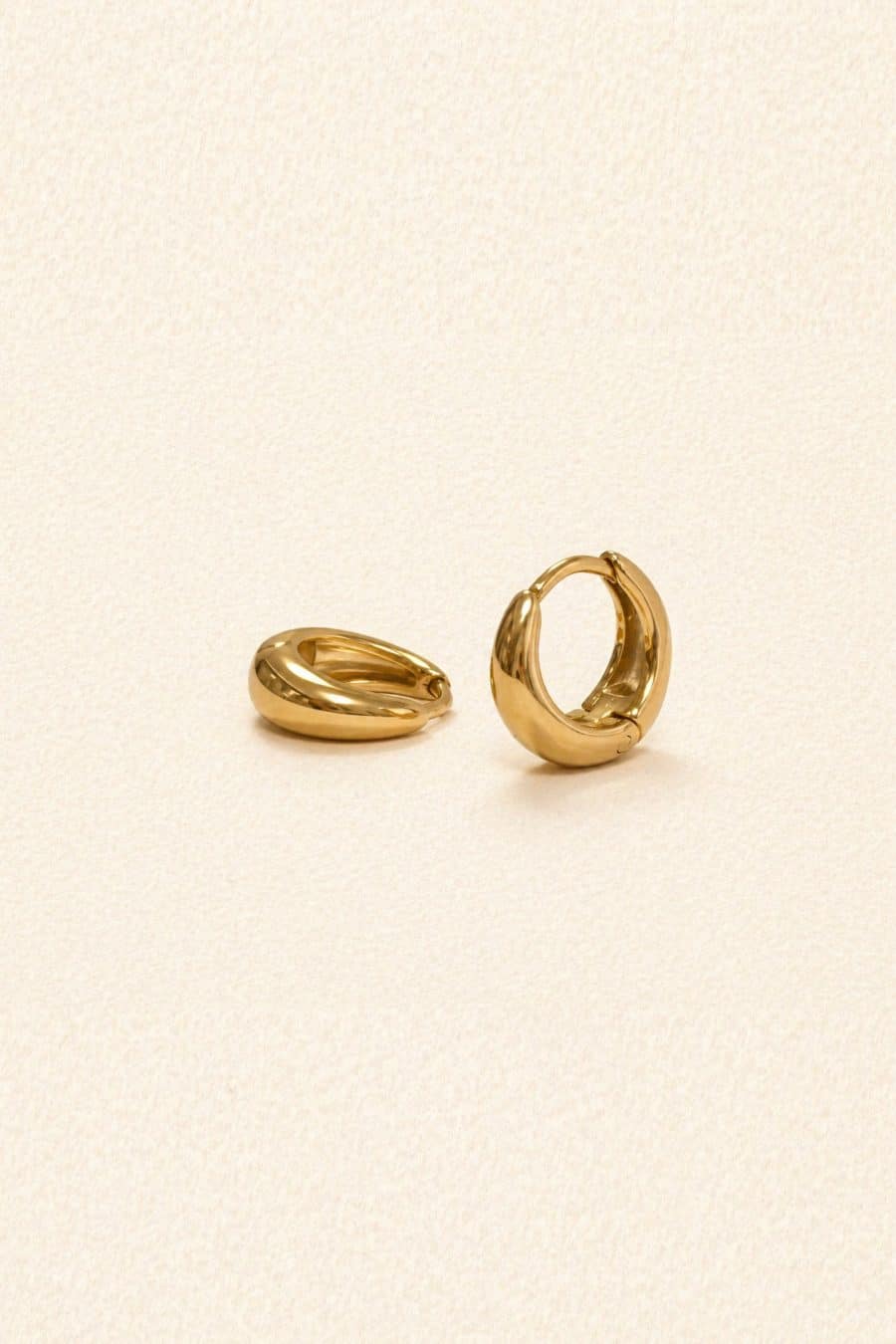 Boucles d'oreilles créoles mini - épaisses
