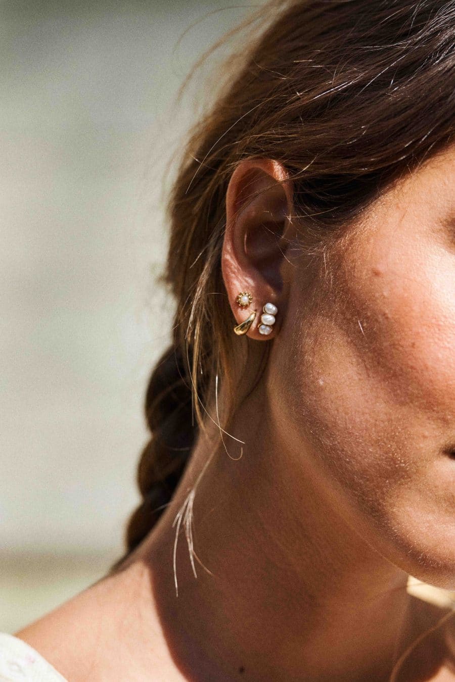 Boucles d'oreilles créoles mini - épaisses