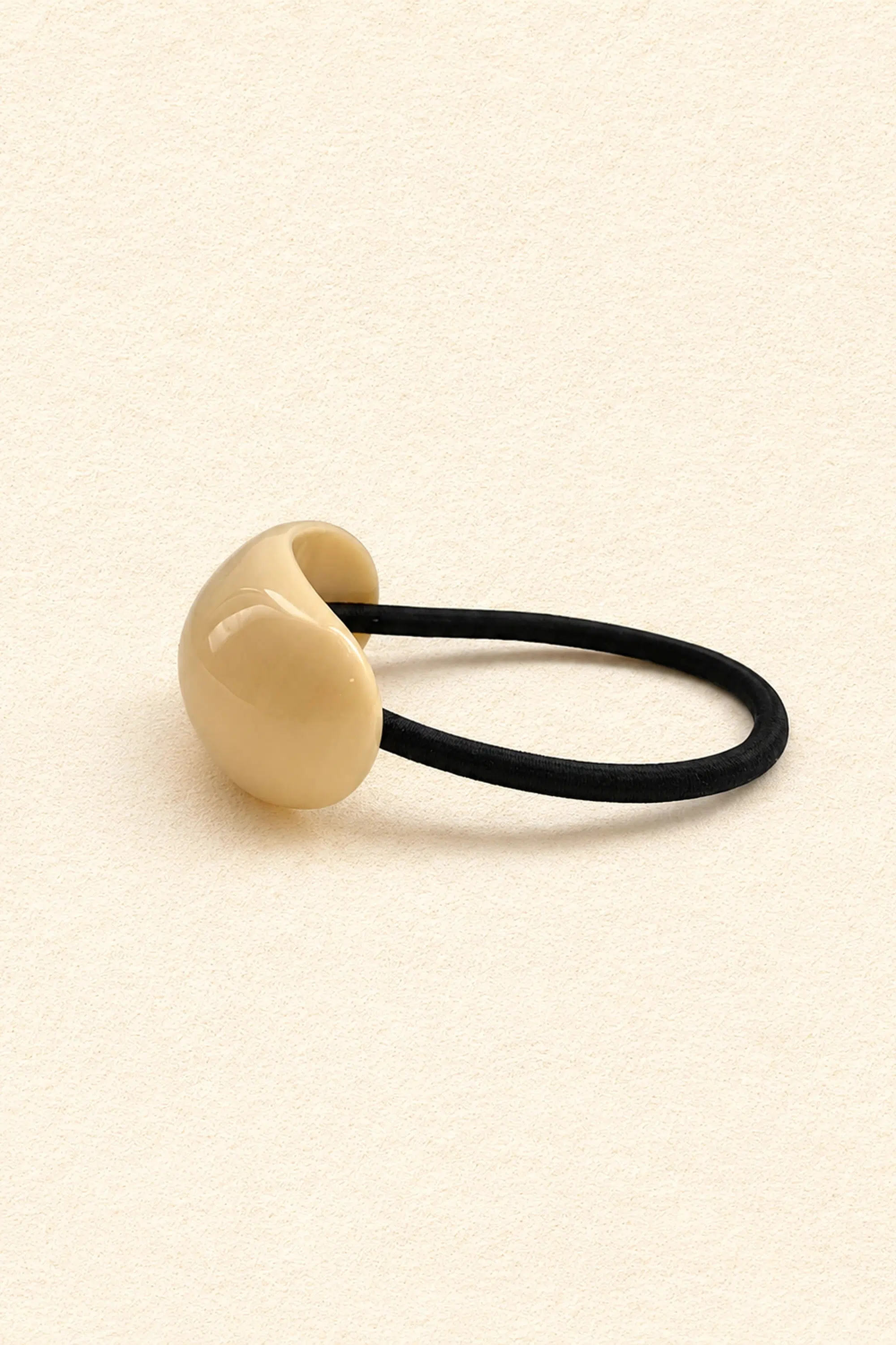 elastique-celeste-creme-sahoma-00001 Elastique bijoux à cheveux avec anneau bombé blanc creme