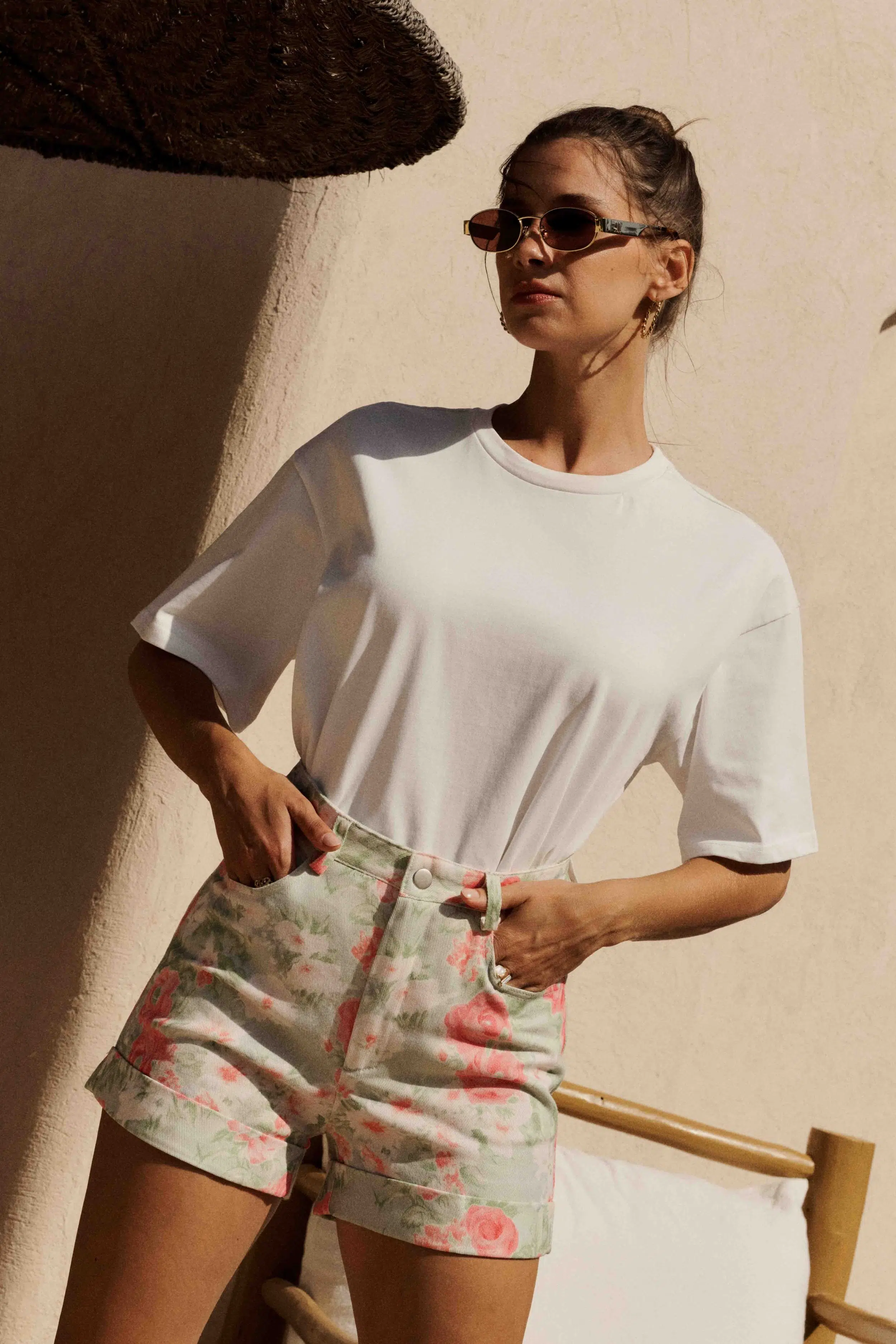 tshirt-bastien-blanc-sahoma-02 T-shirt Sahoma Bastien blanc, coupe ample, col rond et manches courtes
