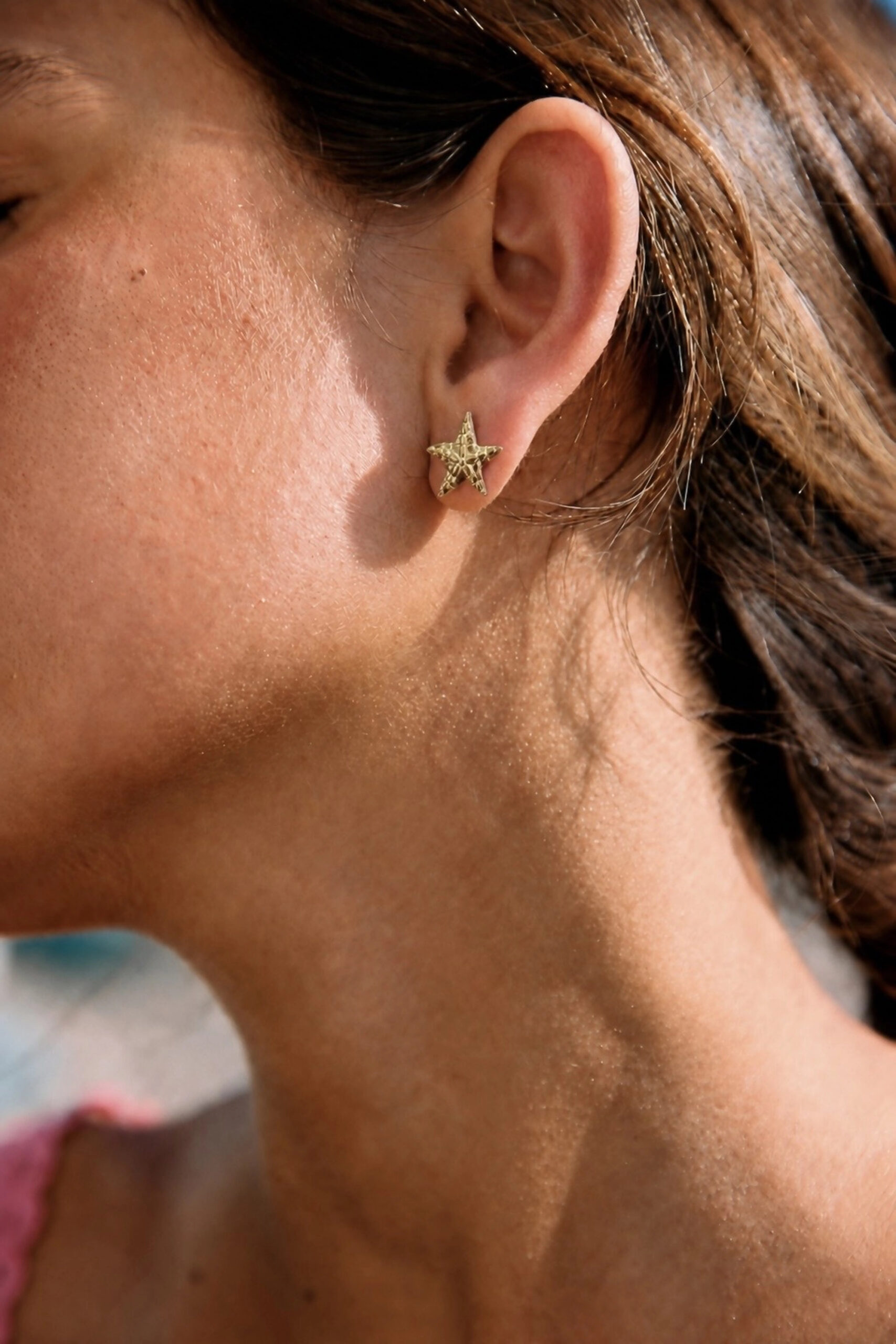 boucles-oreilles-alais-dorees-sahoma Boucles d’oreilles femme puces forme étoile de mer