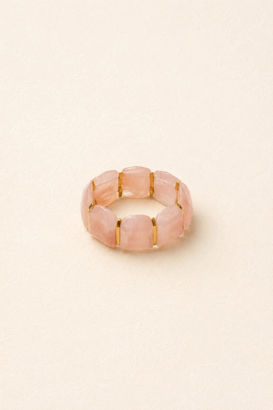 Bracelet Giano Sahoma couleur rose marbré, modèle épais