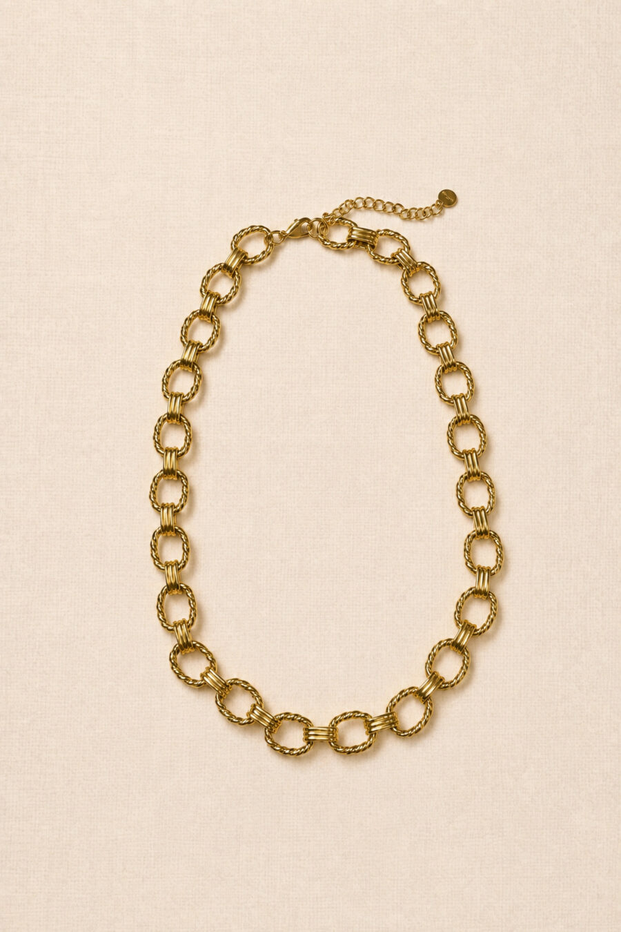 Collier grosses chaînes dorées chunky - Sahoma