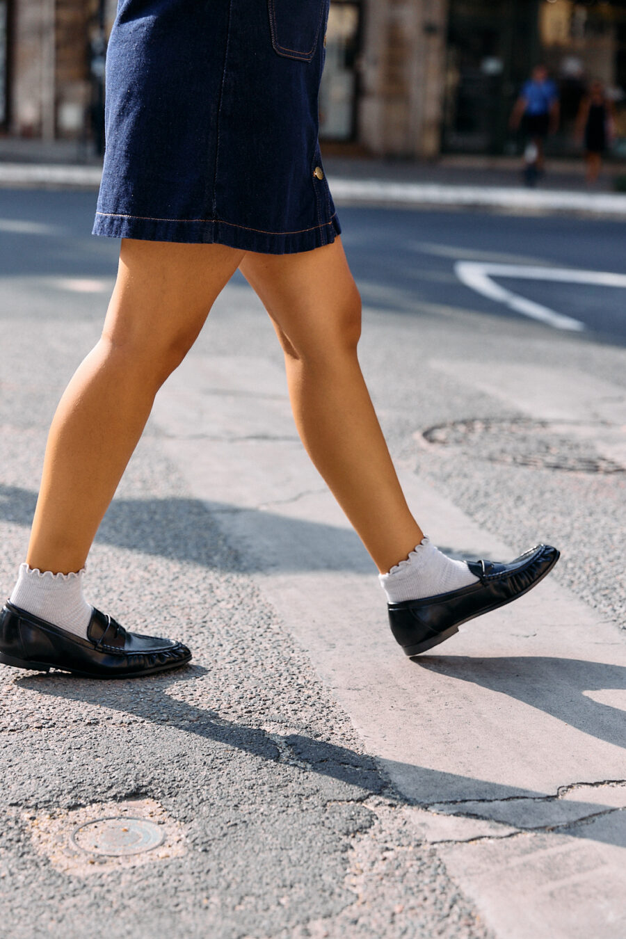Mocassins femme effet cuir lisse noir - Sahoma