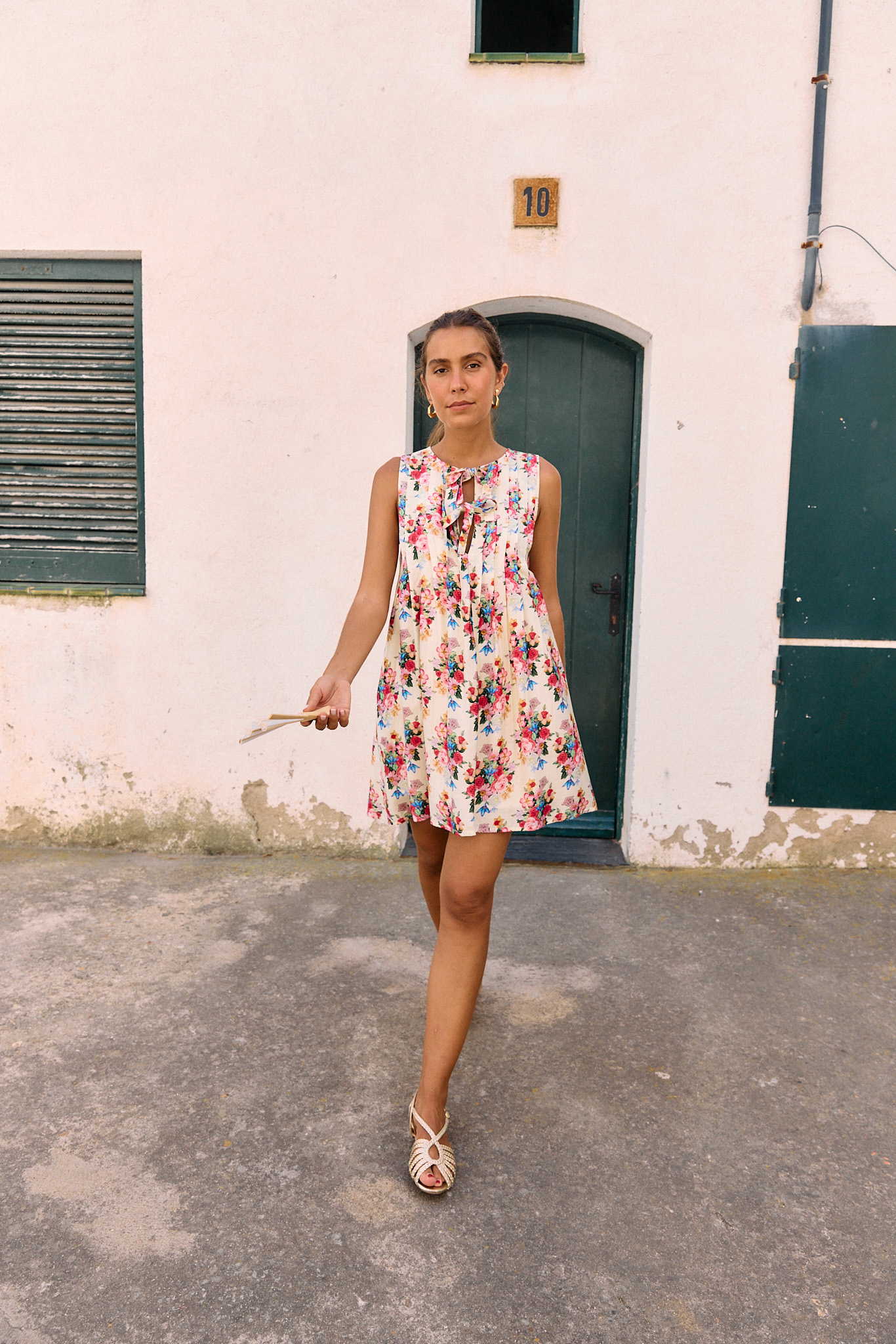 robe-cleodia-courte-sahoma-00004 Robe courte - coupe fluide - imprimé fleuri multicolore
