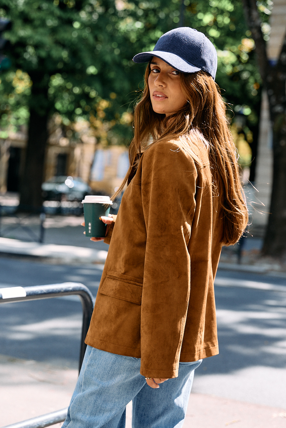 veste-cristiana-camel-sahoma-2 Veste femme en suédine camel