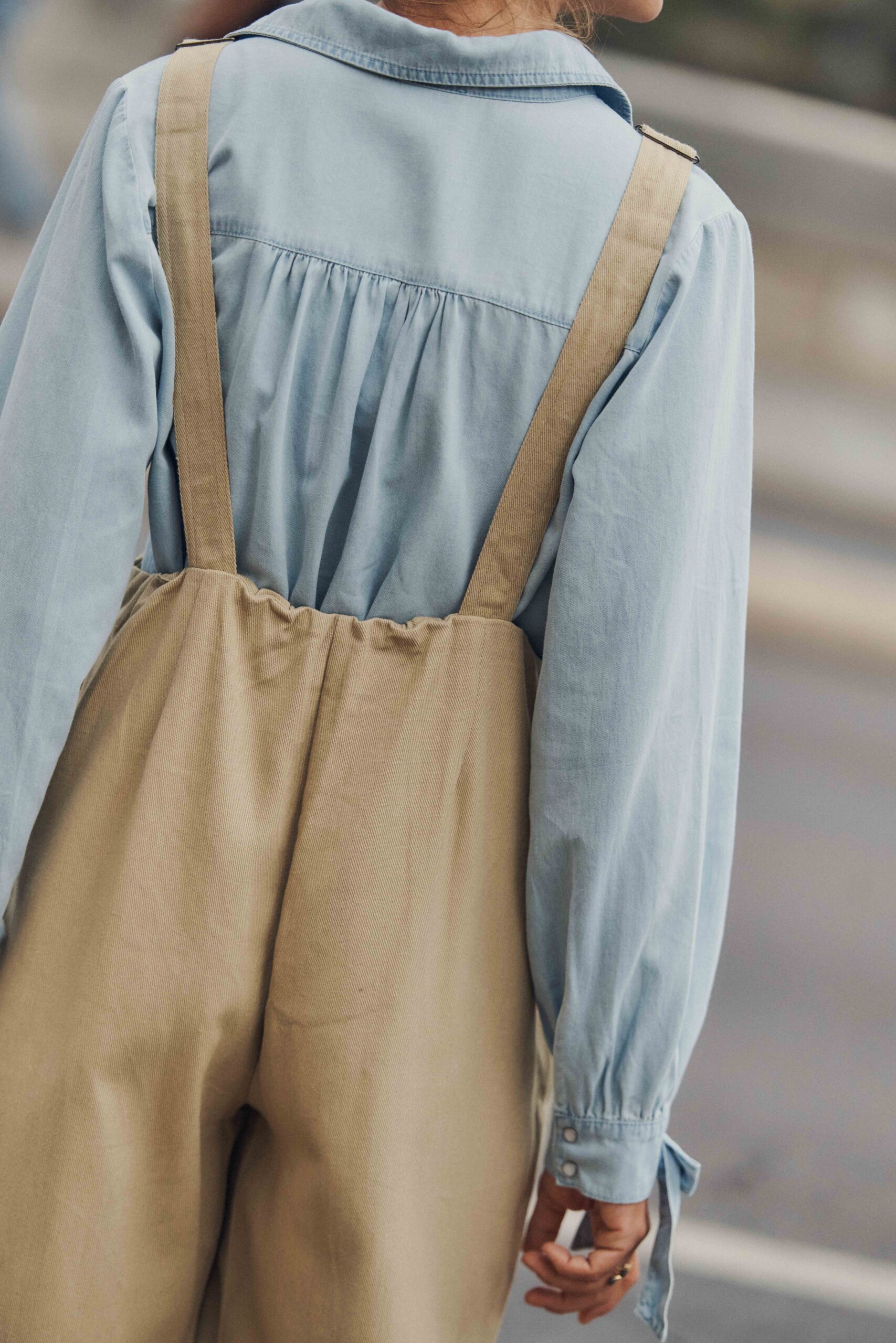 combinaison-charlene-beige-sahoma-3 Sahoma | Salopette Charlène pour femme en jean beige