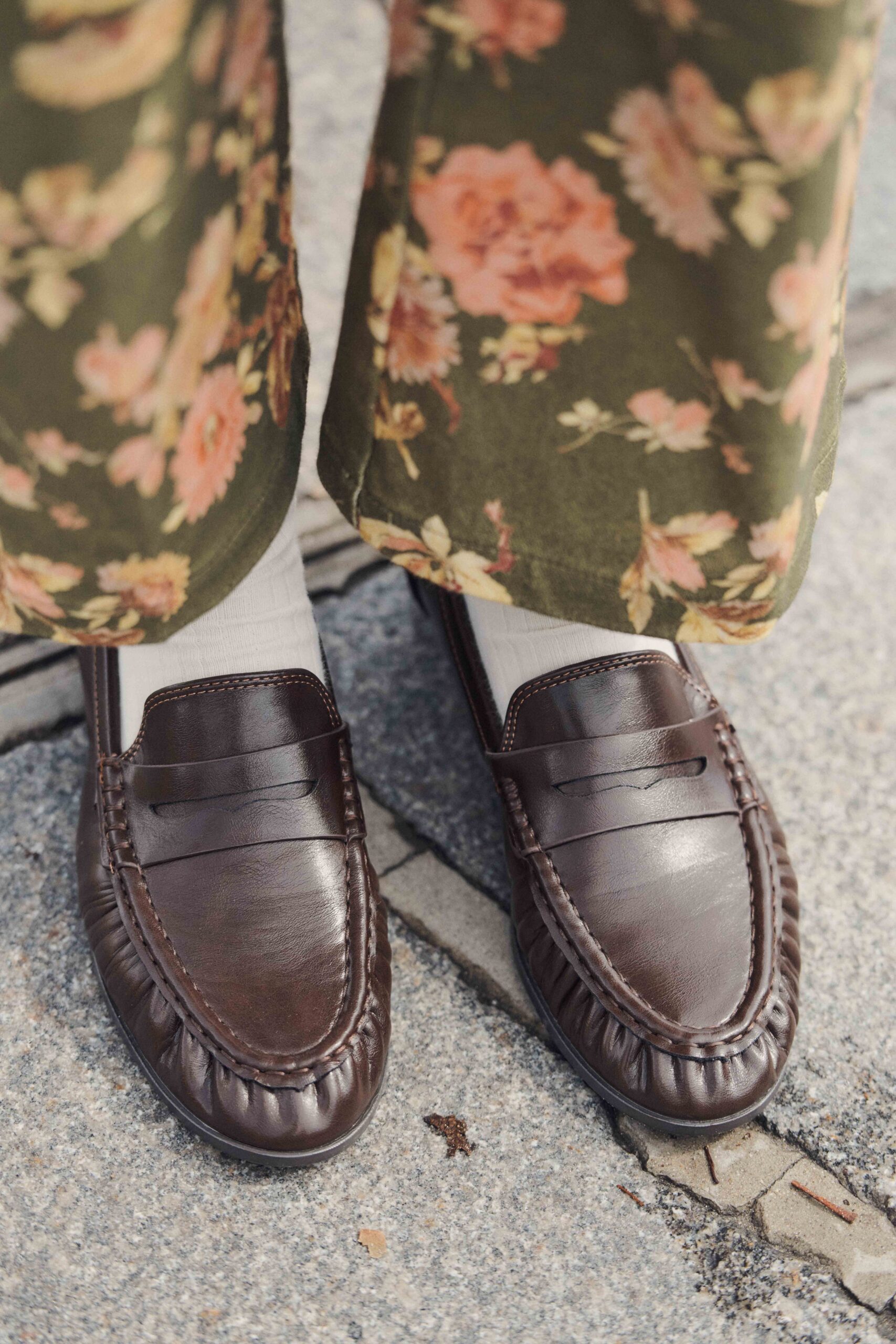 Sahoma | Mocassins Léon pour femme effet cuir lisse marron