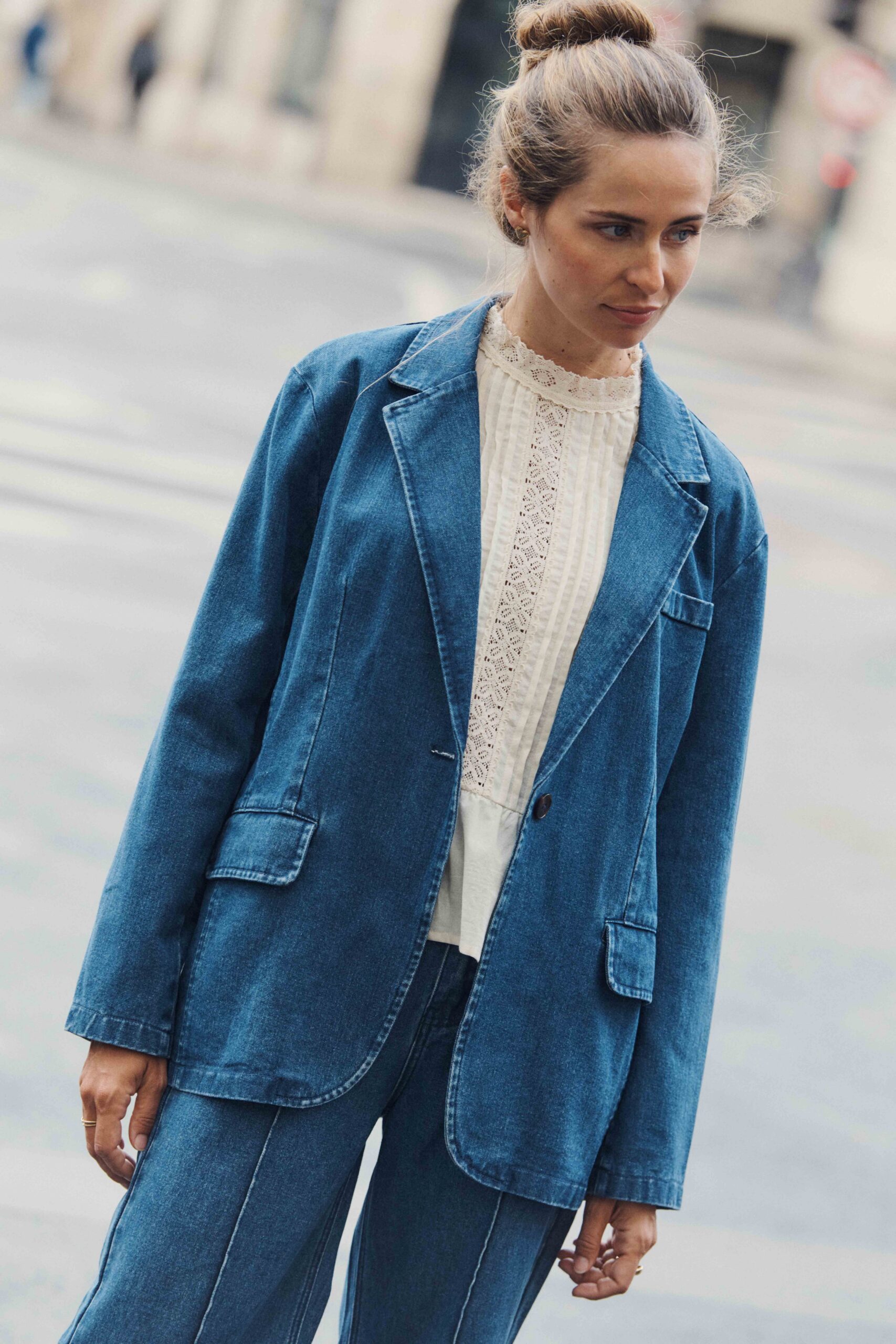veste-leonard-bleu-sahoma-00003 Sahoma | Veste Leonard | blazer pour femme en jean bleu