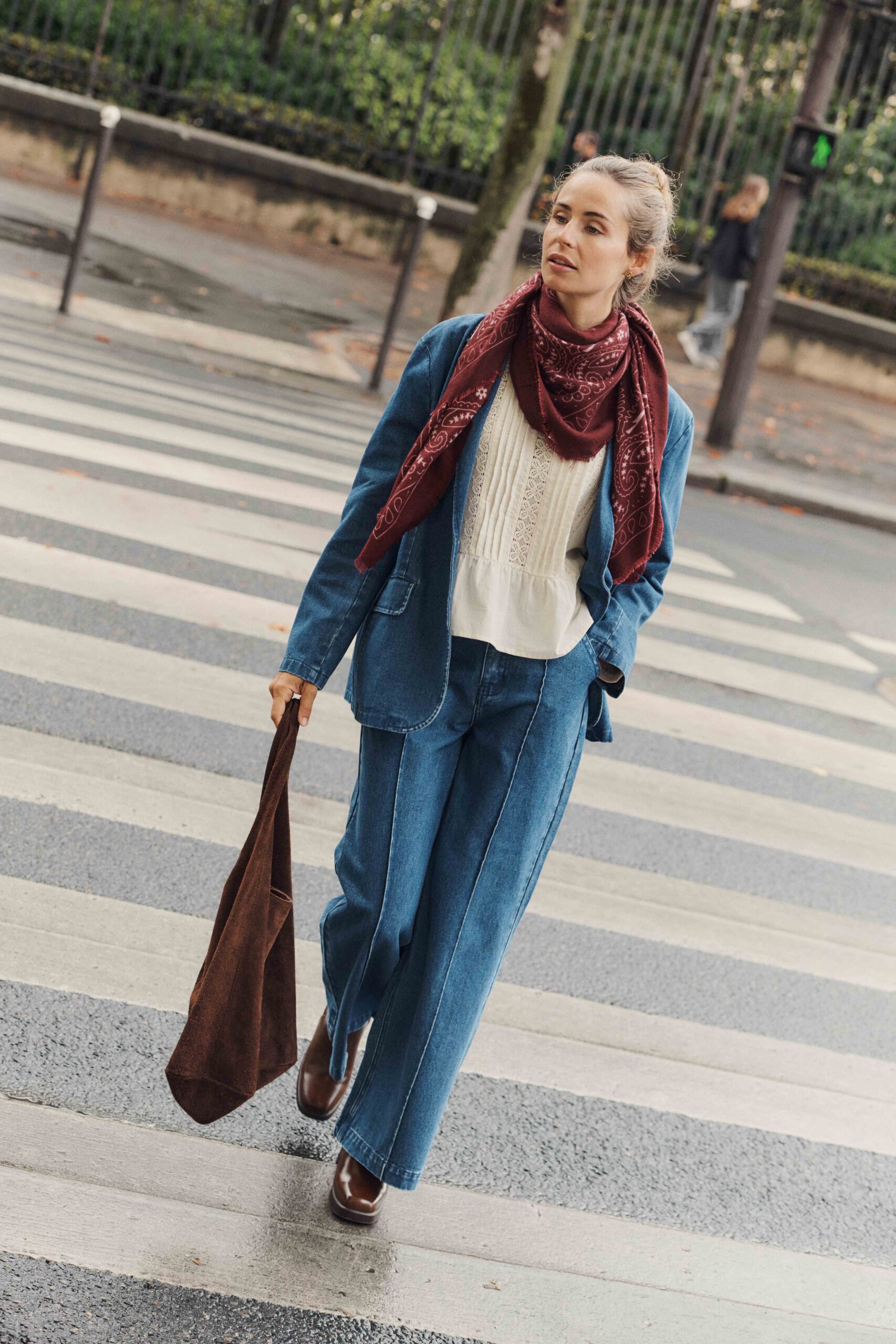 veste-leonard-bleu-sahoma-00006 Sahoma | Veste Leonard | blazer pour femme en jean bleu