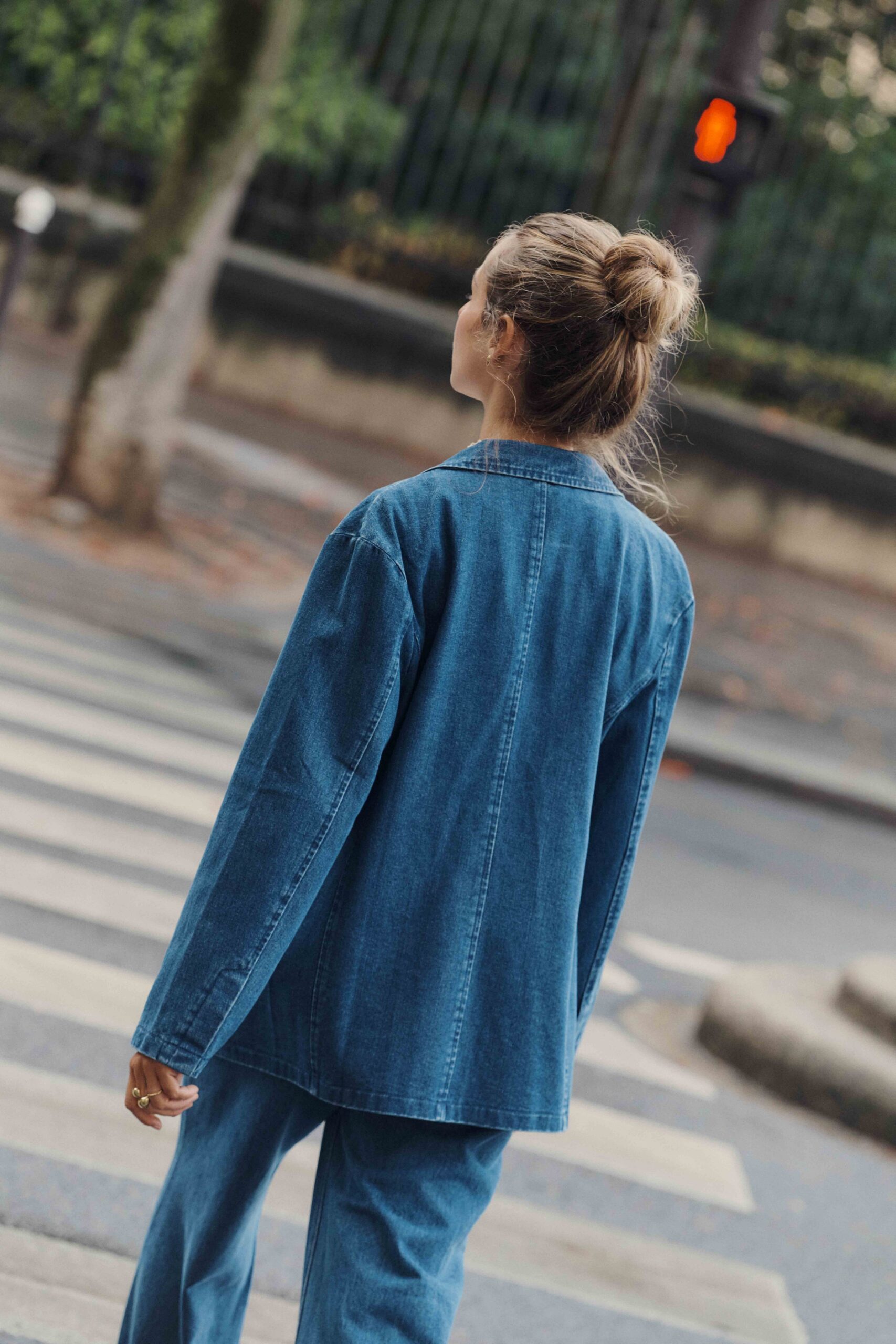veste-leonard-bleu-sahoma-2 Sahoma | Veste Leonard | blazer pour femme en jean bleu