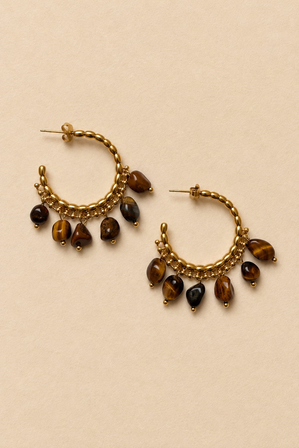 boucles-oreilles-etta-marron-packshot-sahoma-11 Boucles d'oreilles créoles dorées à perles marron | Sahoma