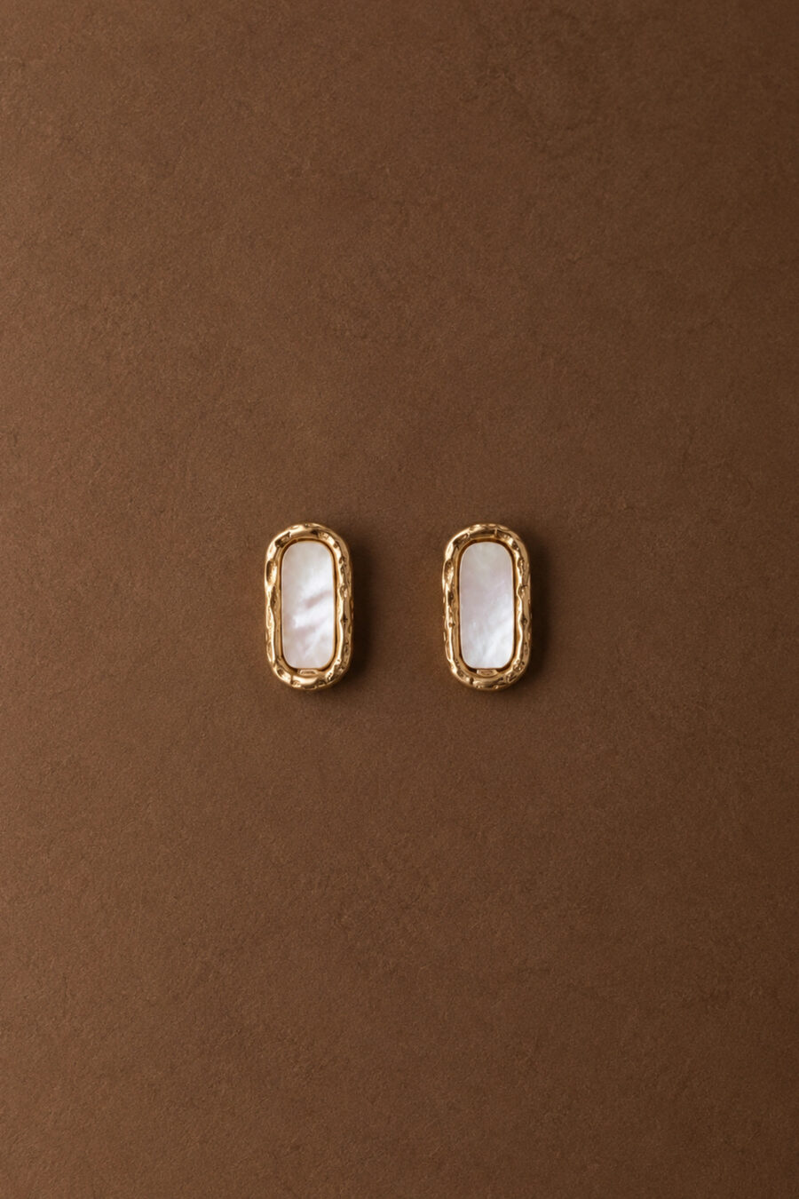 Boucles d’oreilles femme puces forme rectangulaire | Sahoma